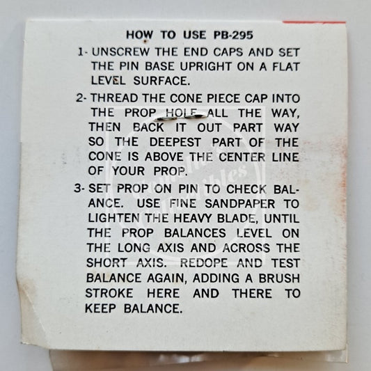 Vintage NOS Du-Bro Pocket Prop Balancer for 1/4" Shafts #PB 295-D90