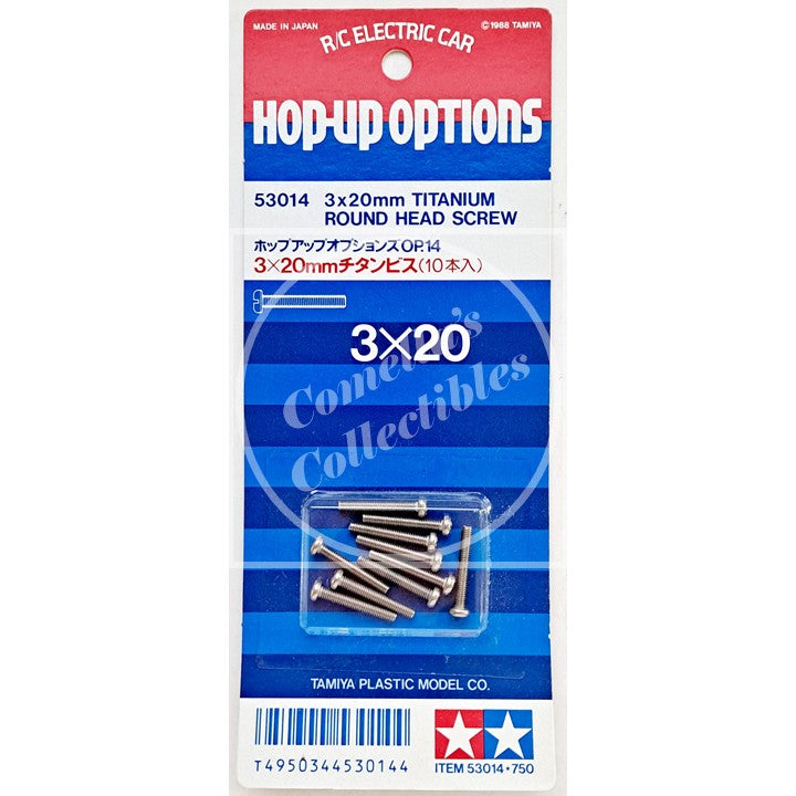 Tamiya Hop Up 3 x 20mm Titanium Round Head Screw (10 pcs) 53014