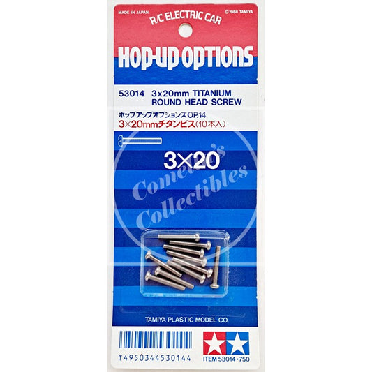 Tamiya Hop Up 3 x 20mm Titanium Round Head Screw (10 pcs) 53014