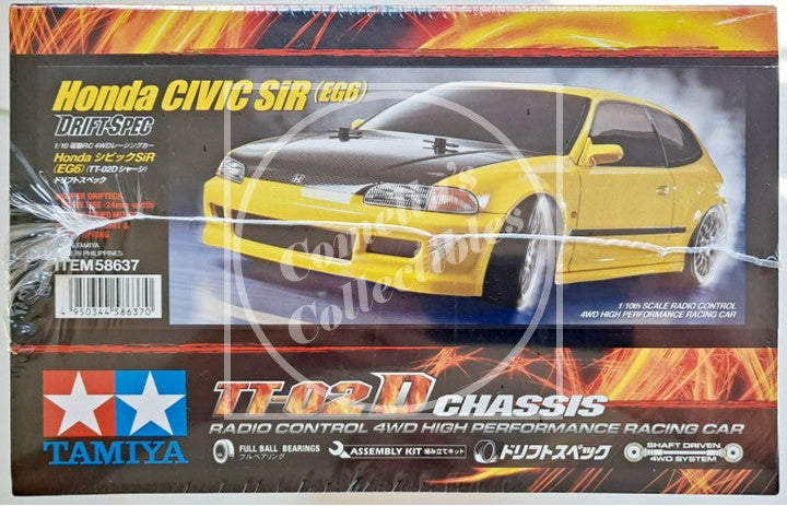 Tamiya RC 1/10 Honda Civic SiR (EG6) 4WD Drift Kit TT-02D Chassis #58637