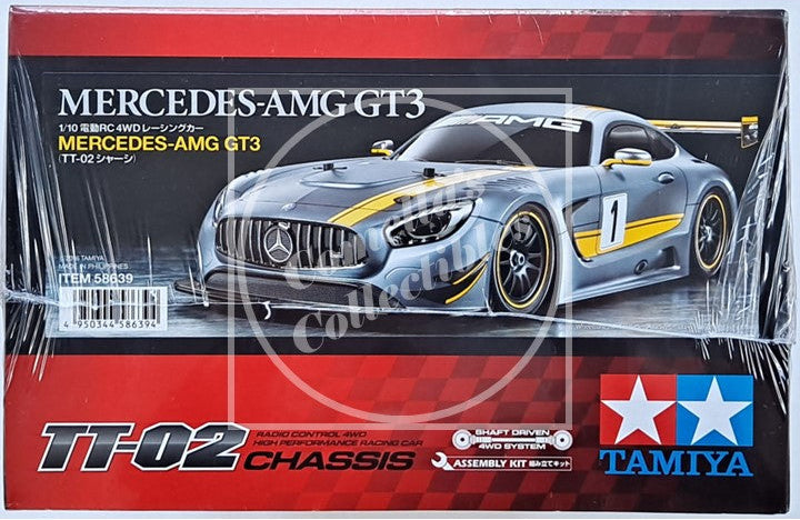 Tamiya 1/10 Mercedes-AMG GT3 4WD Kit TT-02 Chassis Motor & ESC #58639