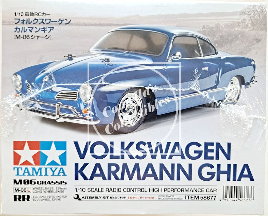 Tamiya 58677 RC 1/10 VW Karmann Ghia M-06L Chassis 2WD w/ Motor & ESC
