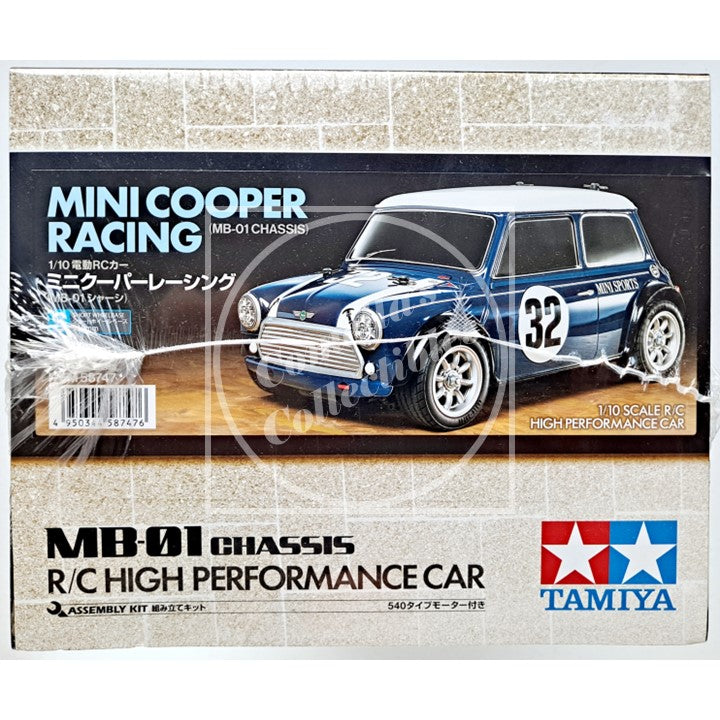Tamiya 58747 RC 1/10 Mini Cooper Racing 2WD Kit MB-01 Chassis Motor & ESC