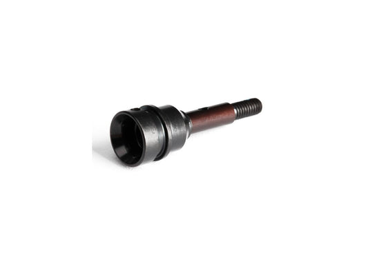 A small metal mechanical component, likely a threaded bolt, pin, or adapter, with a dark gray head and a reddish-brown threaded shaft, shown on a plain white background.