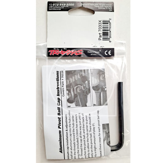 Open Bag Traxxas Aluminum Pivot Ball Caps (8 pcs) and Wrench #7033X