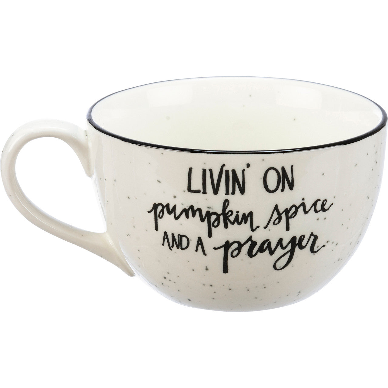 "Livin On Pumpkin Spice and a Prayer" mug set