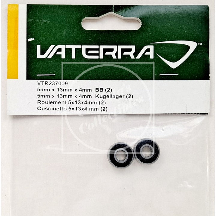 Vaterra VTR237009 5 x 13 x 4mm Black Rubber Sealed Ball Bearing (2 pcs)