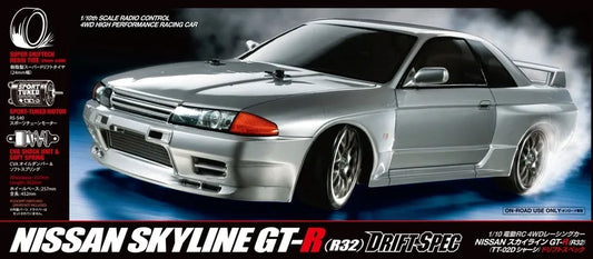 Tamiya RC 1/10 Nissan Skyline GT-R (R32) 4WD Drift Spec Kit TT-02D #58651-60A