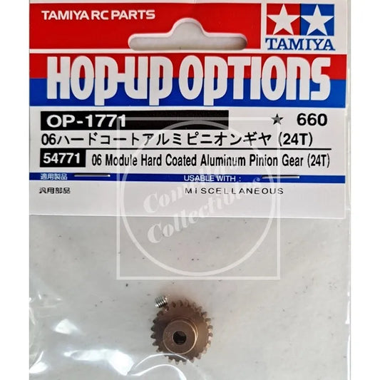 Tamiya 54771 06 Module Hard Coated Aluminum Pinion Gear (24T)