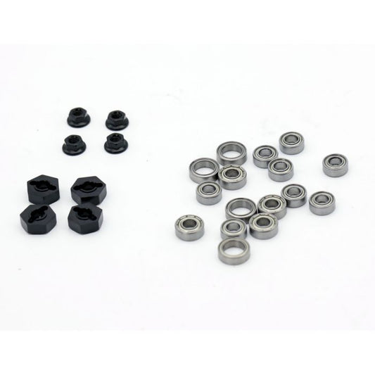 Powerhobby Aluminum Upgrade Kit (Black) for Tamiya TT-02 Chassis PHBPHTT0201BK