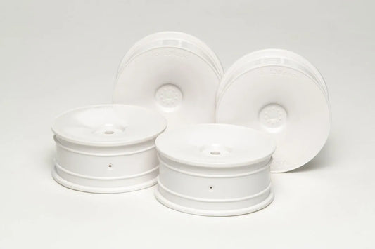 Tamiya Hop-Up Medium-Narrow White Dish Wheels (Offset 0) (4 pcs) 53475