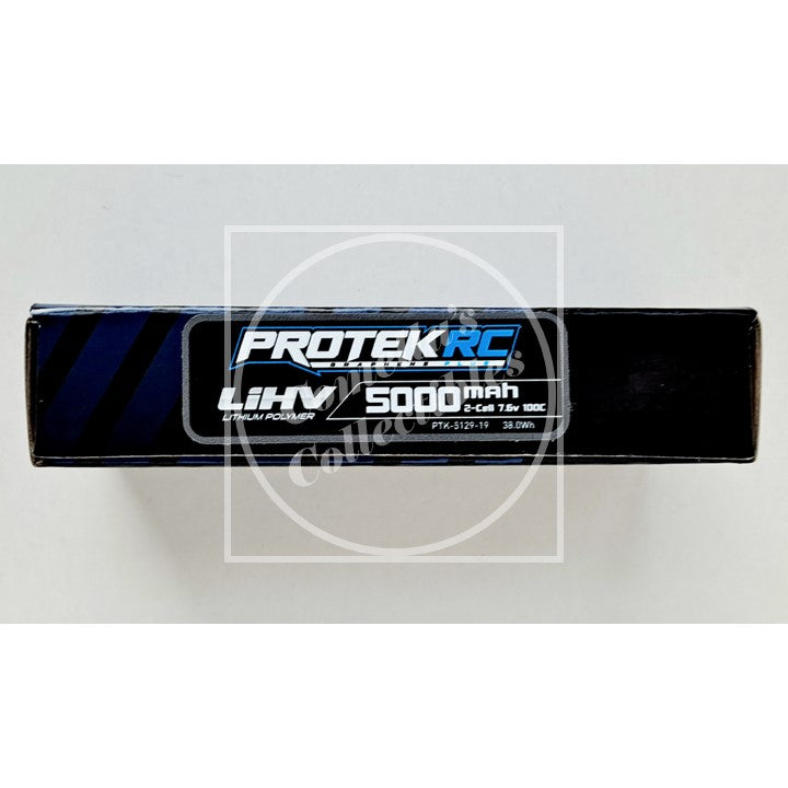 Protek RC 5000mAh 7.6V 2-Cell LiHV 100C Flat Battery Pack w/ T-Plug PTK512919