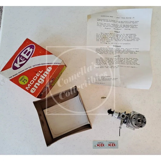 Vintage NOS NIB K&B .35 Series 75 Plain Bearing Nitro Engine #7860
