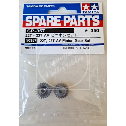 Tamiya Spare Parts 22T & 23T 6M AV Pinion Gear Set SP-357 50357
