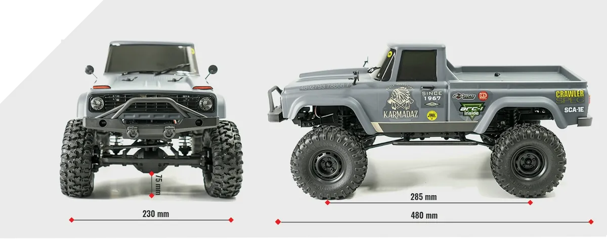 Carisma SCA-1E Kit 1/10 Scale Coyote 2.1 4WD Self-Build Crawler #82668