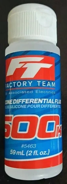 Factory Team Associated Silicone Diff Fluid 500,000 cSt #5463 2 fl.oz. 59mL