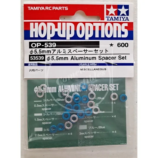 Tamiya Hop-Up Options 5.5mm Aluminum Spacer Set OP-539 53539