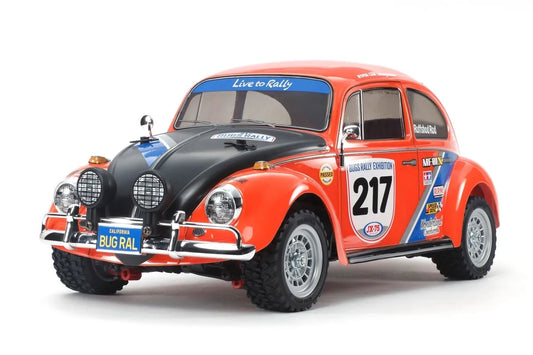 Tamiya 1/10 VW Rally Beetle 4WD Kit with RS-540 Motor & HobbyWing ESC #58650-60A