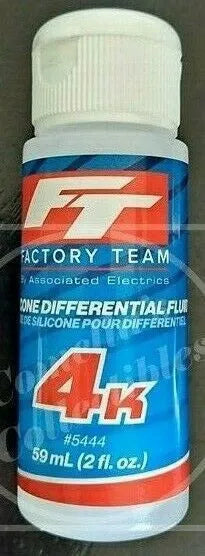 Factory Team Associated Silicone Diff Fluid 4,000 cSt #5444 2 fl.oz. 59mL