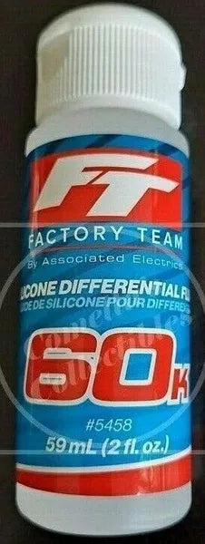 Factory Team Associated Silicone Diff Fluid 60,000 cSt #5458 2 fl.oz. 59mL