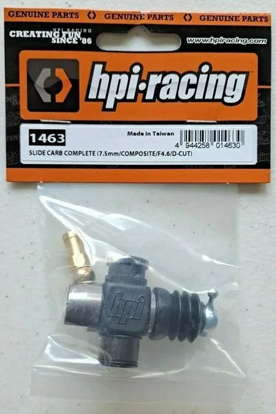 HPI Racing Complete Slide Carburetor (7.5mm/Composite/F4.6/D-Cut) 1463