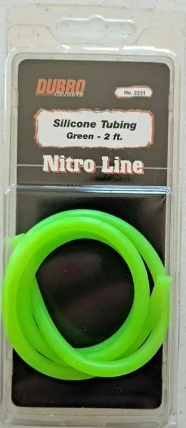 DUBRO Racing Silicone Nitro Fuel Line Tubing, Green, 2' - 2231