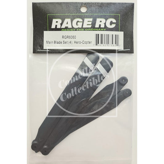Rage RC Main Blade Set for Hero-Copter (4 pcs) RGR6060