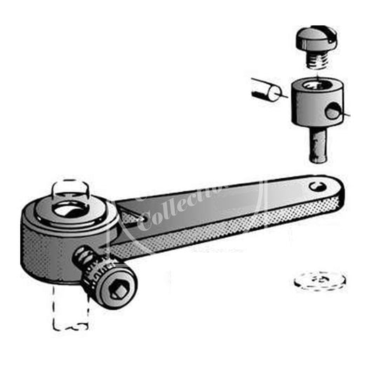 Vintage NOS Du-Bro 1-1/4" Nylon Nose Gear Steering Arm Assembly #SA-125