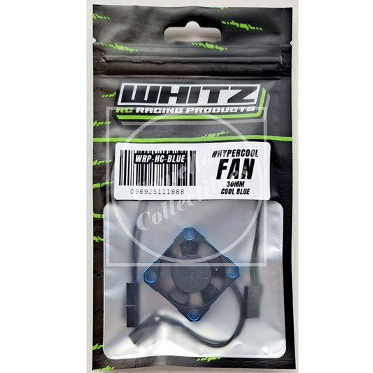 Whitz RC Racing Products cooling fan in packaging with brand logo.