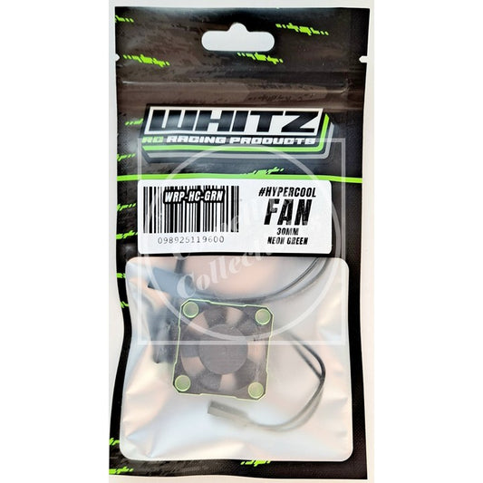 Whitz Hypercool fan packaging with clear window on a white background