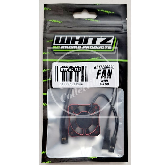 Whitz RC Racing Products hypercool fan in clear packaging with black and green design.