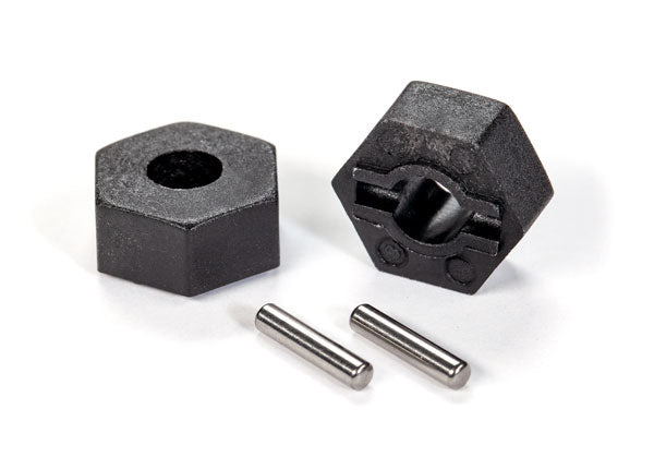 Traxxas Hex Wheel Hubs (2) & Stub Axle Pins (4) #1654