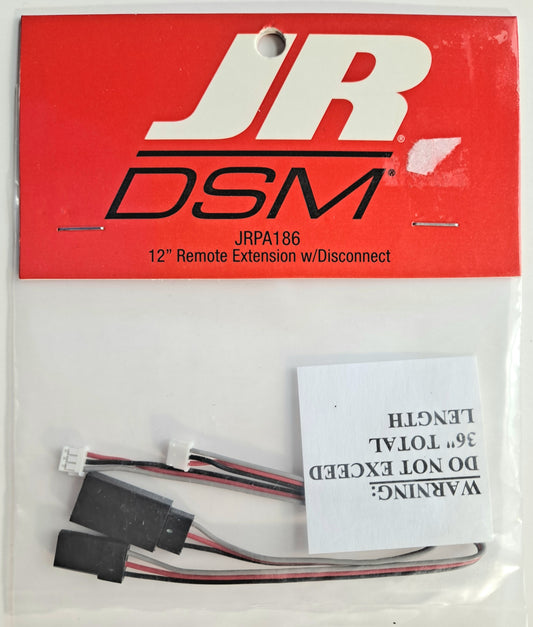 JR DSM 12" Remote Extension Cable with Disconnect JRPA186