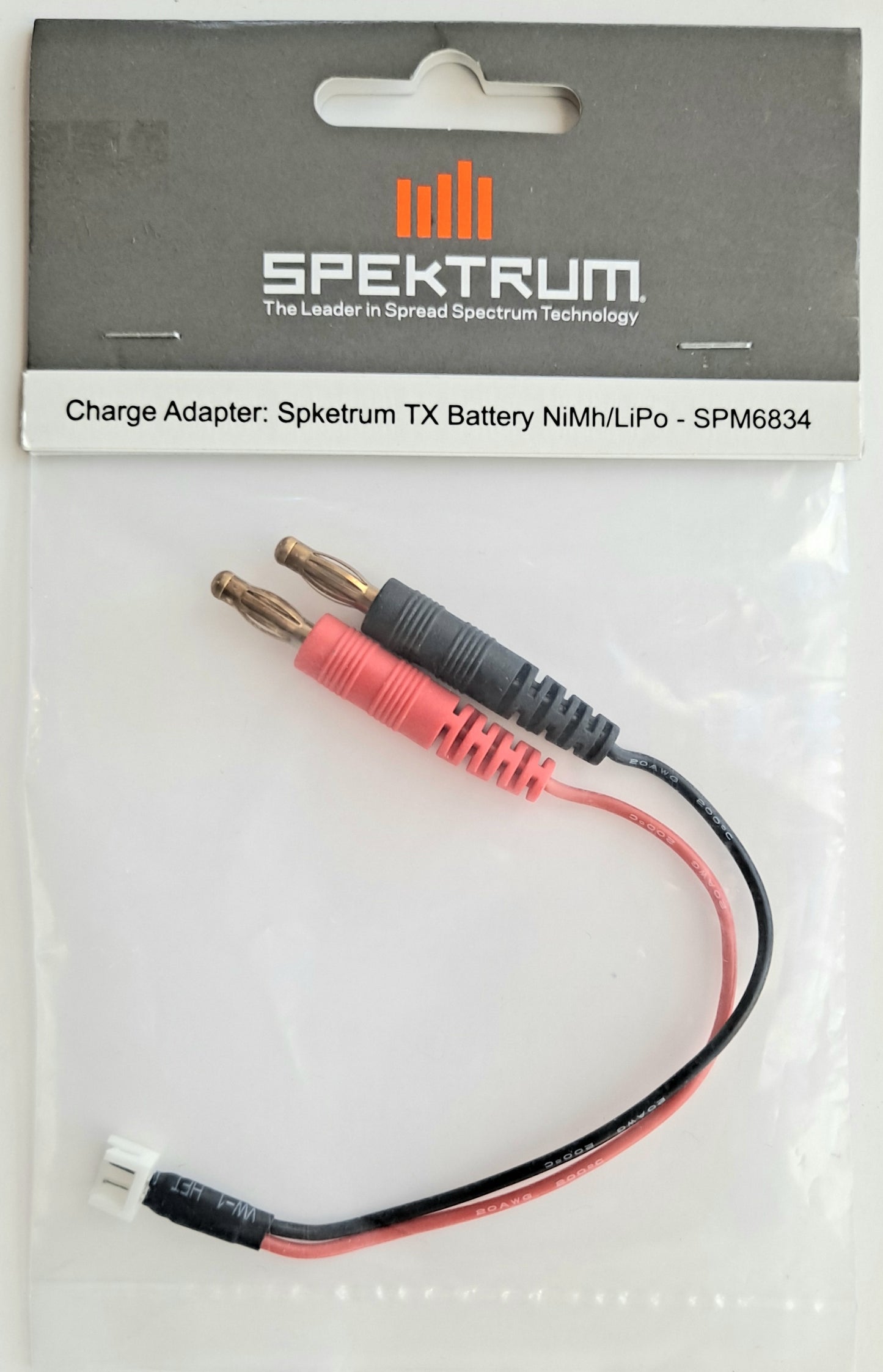 Spektrum Charge Adapter Cable TX Battery NiMH/LiPO SPM6834