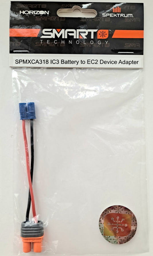 Spektrum IC3 Battery to EC2 Adapter SPMXCA318