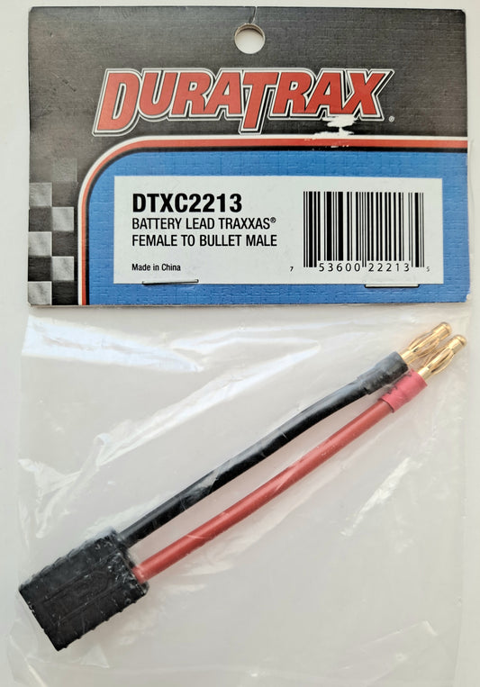 Duratrax Traxxas Battery Lead Female to Bullet Male DTXC2213