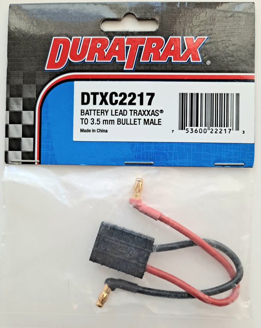 Duratrax Traxxas Battery Lead to 3.5mm Bullet Male DTXC2217