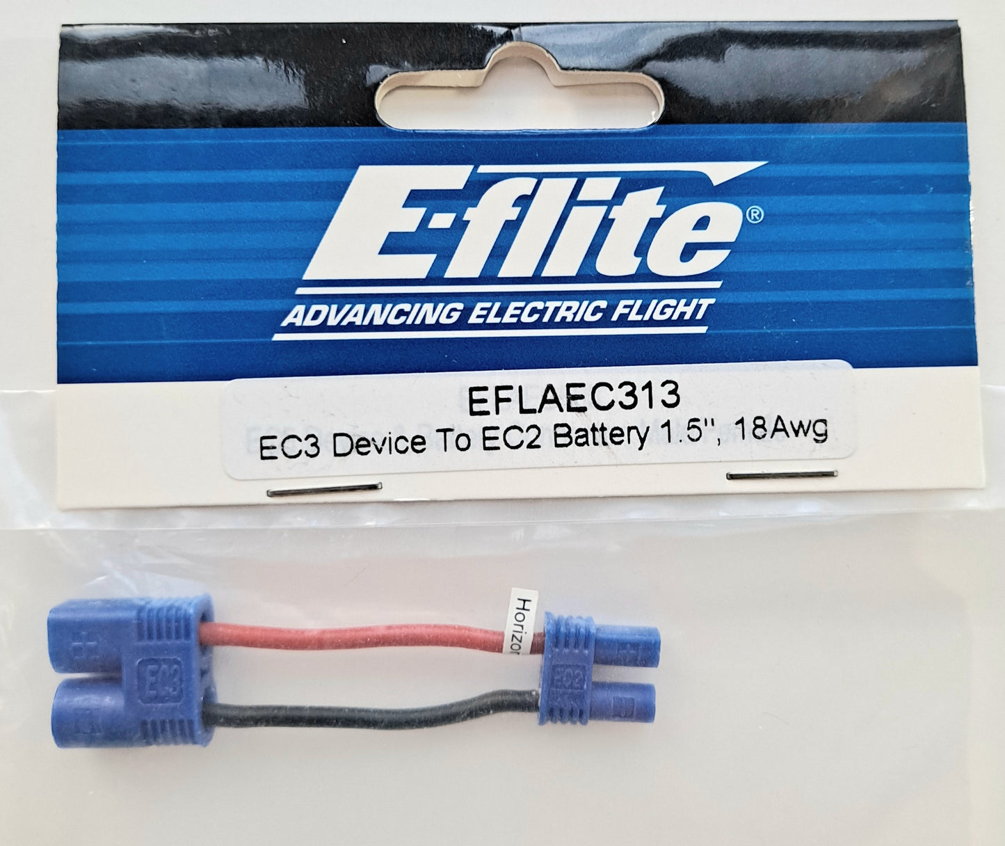 E-Flite 1.5" EC3 Device to EC2 Battery Lead 18 AWG EFLAEC313