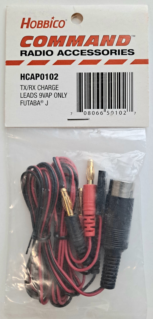 Hobbico Futaba J Tx/Rx Charge Leads (9VAP Only) HCAP0102