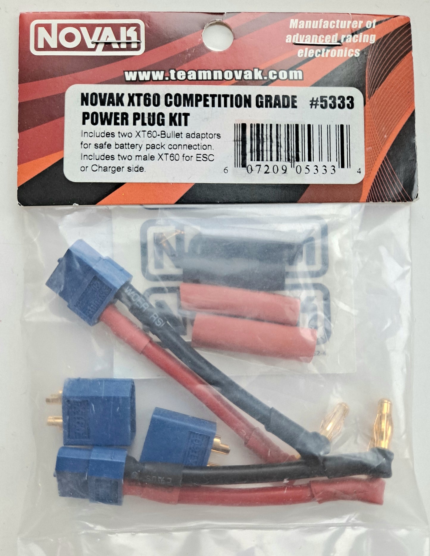 Novak XT60 Competition Grade Power Plug Kit #5333