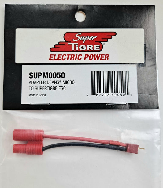 Super Tigre ESC to Deans Micro Adapter SUPM0050