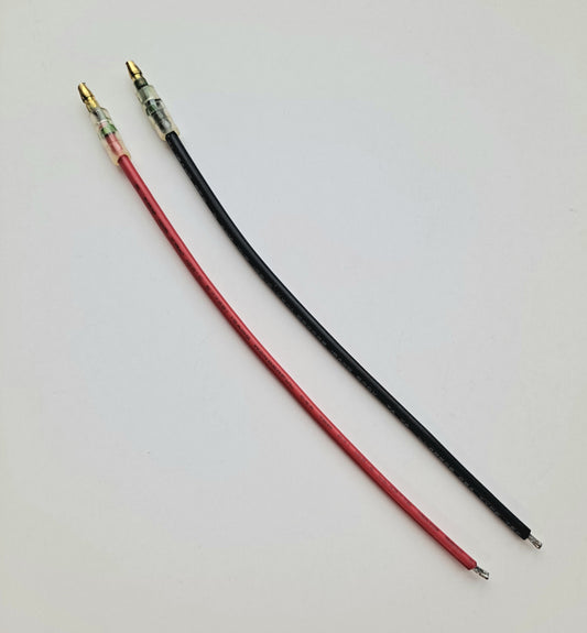 Tamiya Motor Lead 3.5mm Bullet with 6" Pre-Tinned Lead 16AWG (1 pr) DLR1055.3.5