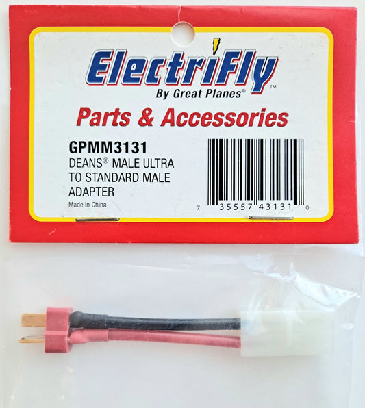 Electrifly Deans Male Ultra to Tamiya Standard Male Adapter GPMM3131