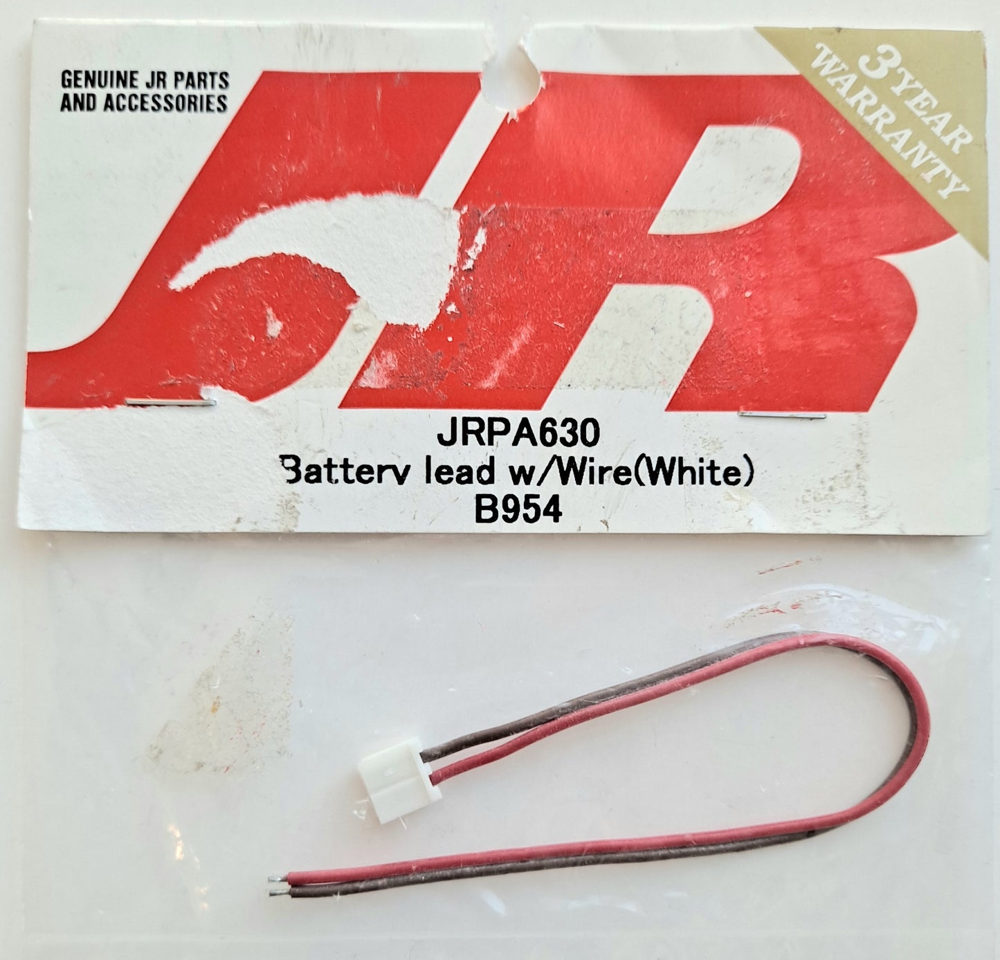 JR White Battery Lead B954 JRPA630