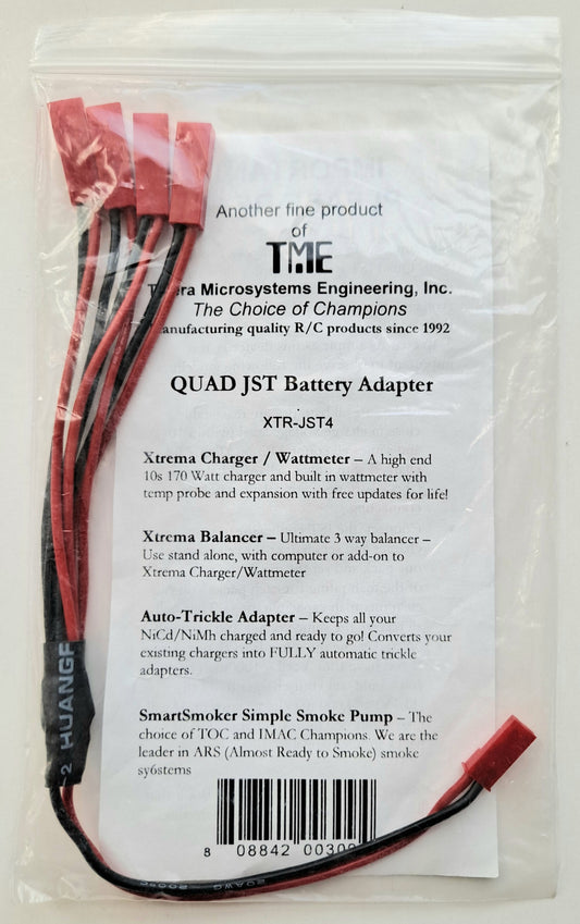 TME Quad JST Battery Adapter XTR-JST4