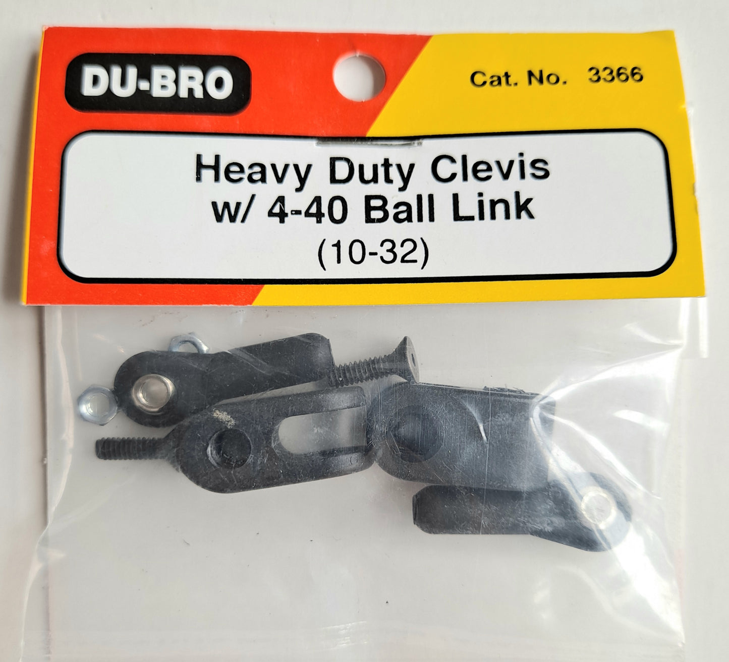 Du-Bro Heavy Duty Clevis with 4-40 Ball Link (10-32) #3366