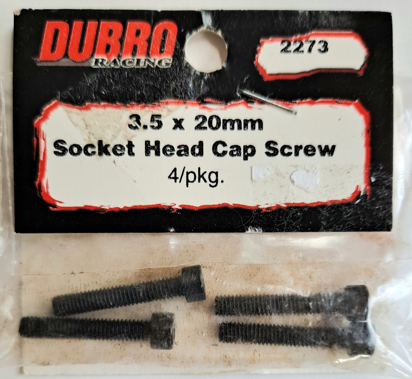 Du-Bro 3.5 x 20mm Socket Head Cap Screw (4 pcs) #2273