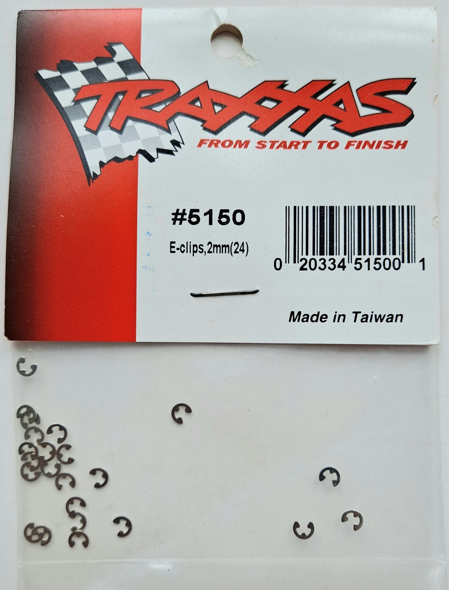 Traxxas 1.5mm E-clips (24 pcs) #5150