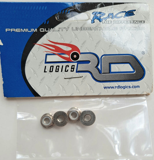 RD Logics 10-32 Flanged Nylon Lock-Nut (4 pcs)