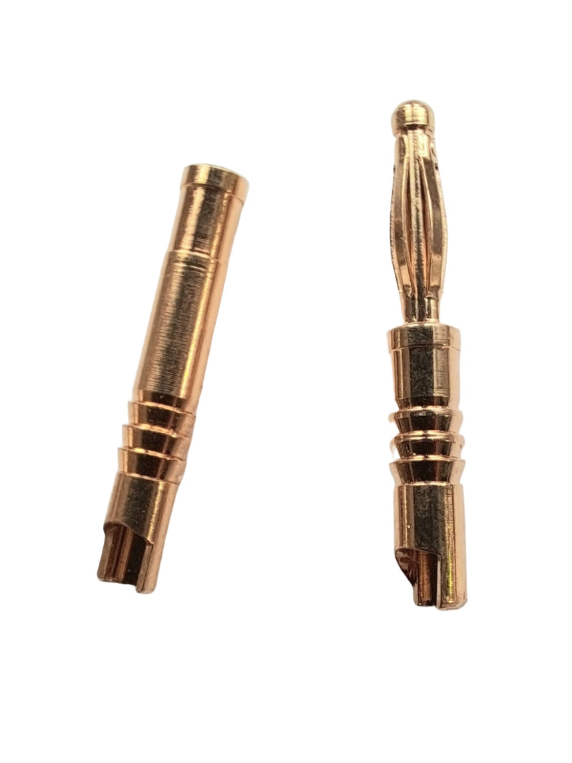 2mm Gold Plated "Bullet" Connectors (7 pair Male/Female) Solder